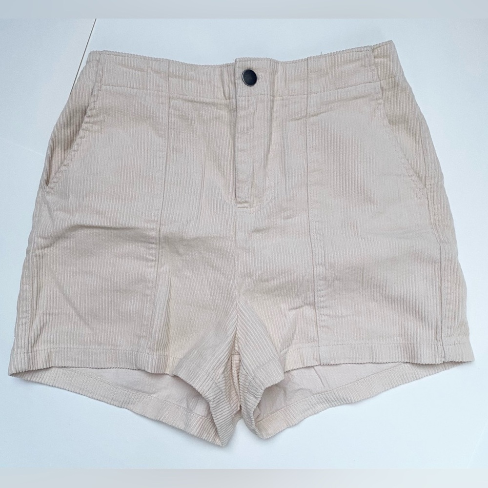 Women's Tan Corduroy Shorts
